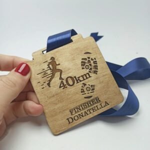 Medal 5K Run - 80 x 80 mm approx (Wax coated)