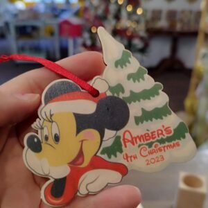 Christmas Tree Bauble - Minnie with Tree