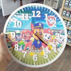 Print Clock - Paw Petrol Theme