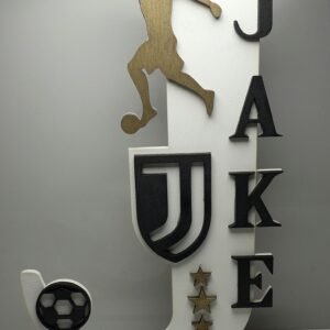 Wooden Name - Juventus (White)