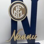 Wooden Name - Football Logo