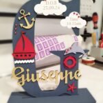 Standing Initial - Sailing Theme with D.O.B