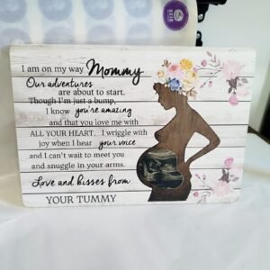 Hanging Wooden Plaque - Pregnancy  - (3 sizes available)