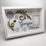Baby Box Frame with Glass - Floral Theme