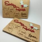 Small custom Santa Tray - Engraved with Wax Finished - 3D Title