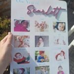 1st Year Baby - A3 Wooden Plaque With Photos