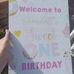 Large Baby Birthday Wall Plaque