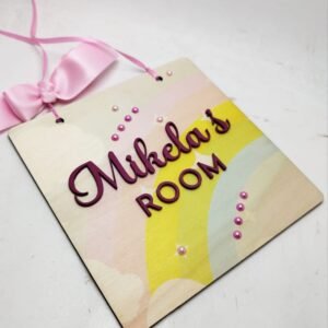 Wooden Plaque - 'Name's Room