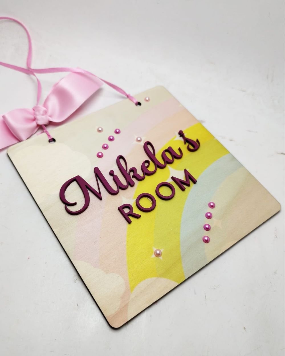 Wooden Plaque - 'Name's Room