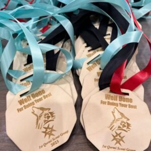 Medal Scouts - Raw Wood - New Design
