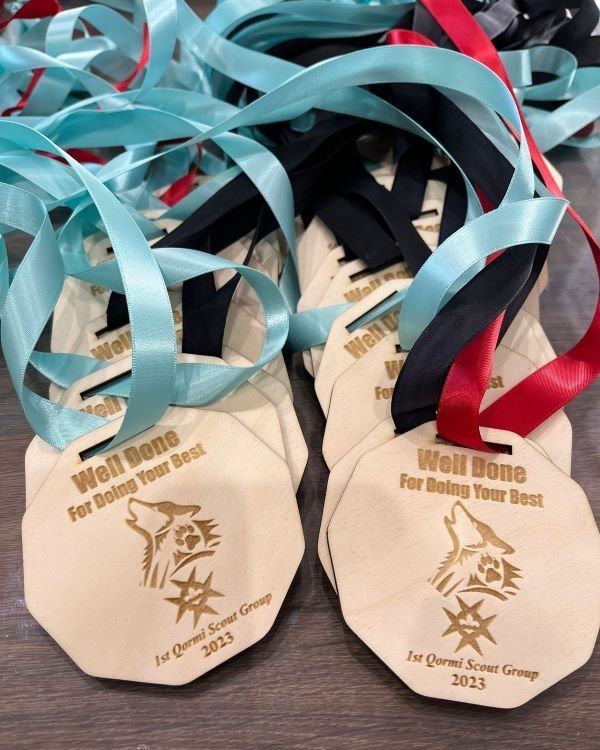 Medal Scouts - Raw Wood - New Design