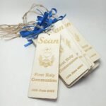 On Your First Holy Communion - Wood Souvenir Bookmark - Raw Finish - 14.7x5.5cm