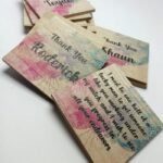 Printed Square Coaster - Thank You