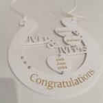 Wedding Lucky Charm - Horseshoe - White - 18x18cm
