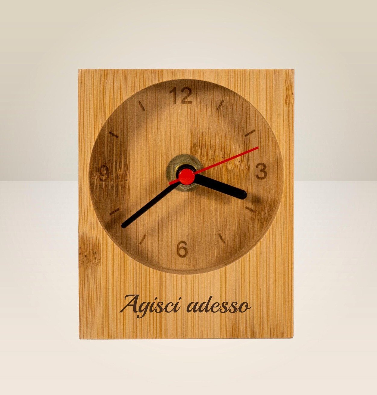 Bamboo Table Clock - Image 2