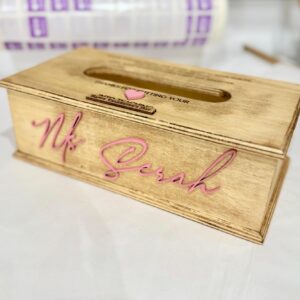 Wooden Paper Tissue Box Holder 28X14.5X9CM