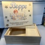 Large Baptism Wooden Keepsake Box