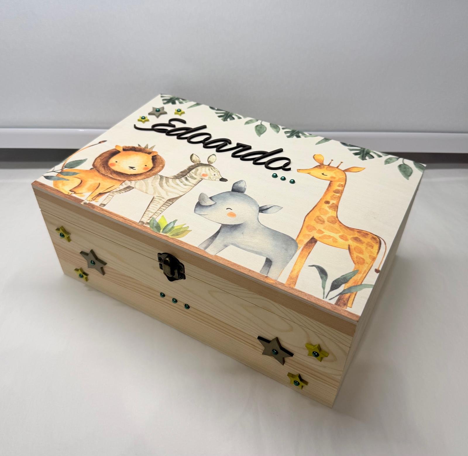 Large Wooden Keepsake - Animal Theme