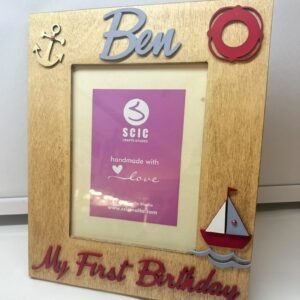 Large Wooden Frame - Boat Theme