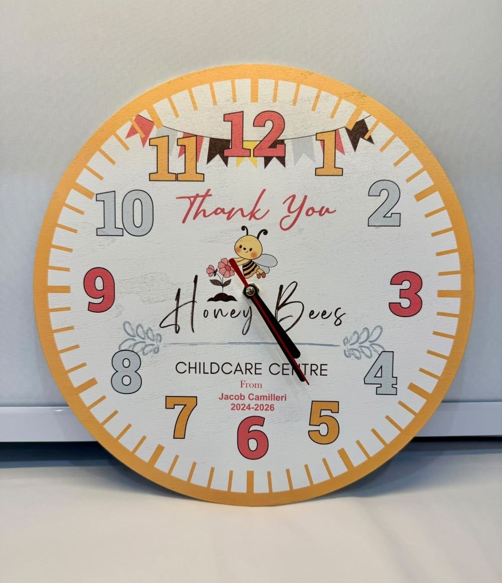 Wooden Clock - Childcare Centre